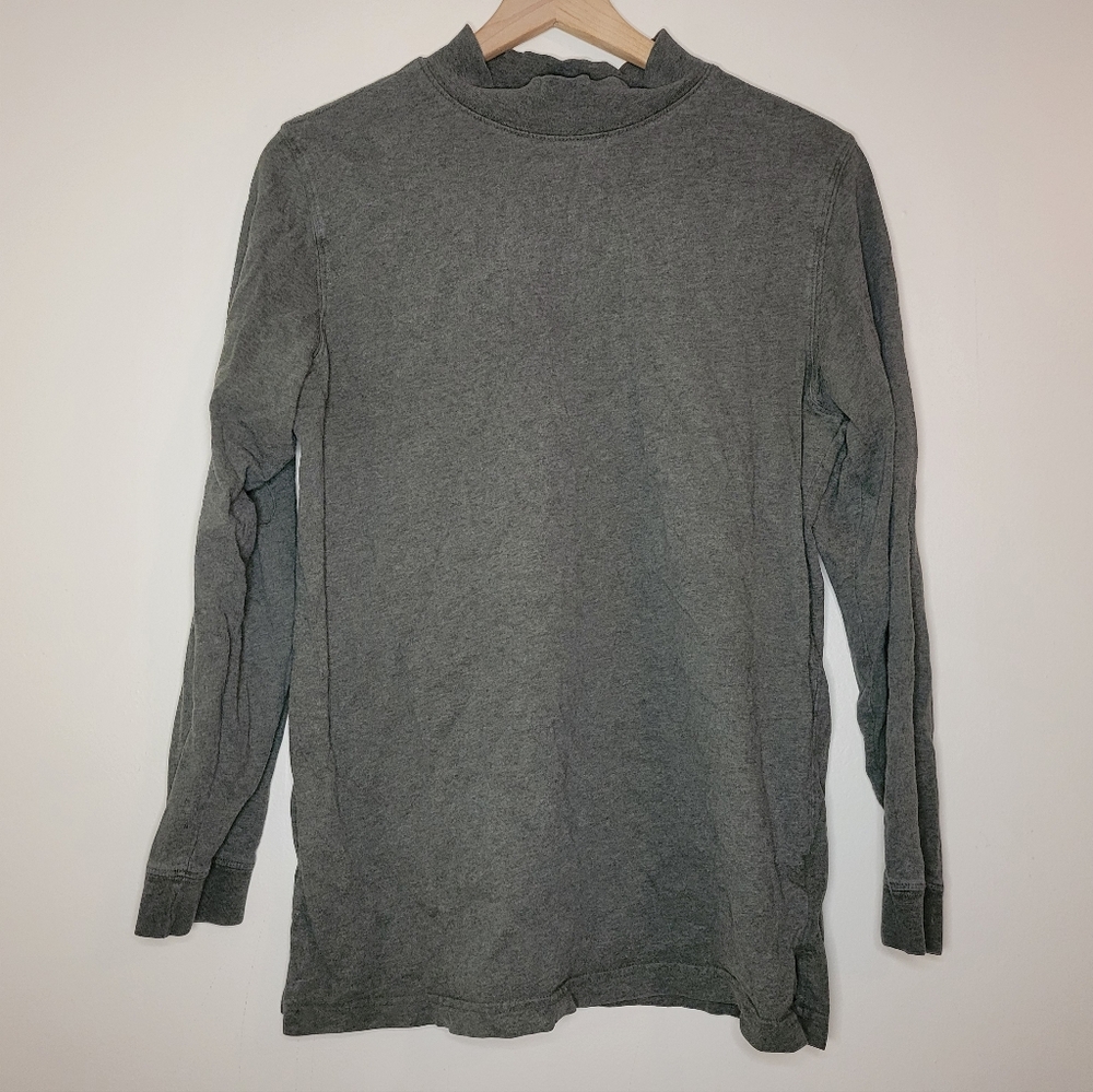 Covington 100% cotton faux turtleneck green long sleeve, sz m